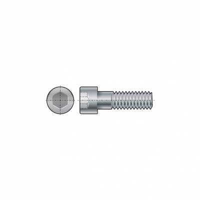 Hengeres fejű belső kulcsnyílású, részmenetes, natúr, csavar M20 x 200 (12.9.) DIN912