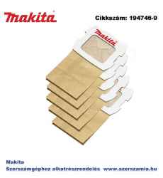 Papírporzsák T2 BO6710 BO4555K BO4557 gépekhez MAKITA 5db/csomag (MK-194746-9)