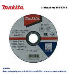 Vágókorong ACÉL 125x2,5 mm T2 MAKITA (MK-A-85313)