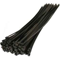 Kábelkötegelő fekete 2.5 x 100mm 100db/csomag