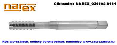 NAREX metrikus gépi menetfúró egyenes hornyú DIN371 HSS-G M10 101100