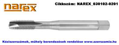 NAREX metrikus gépi terelőéles menetfúró egyenes hornyú DIN376 HSS-E Co5 M18 195180